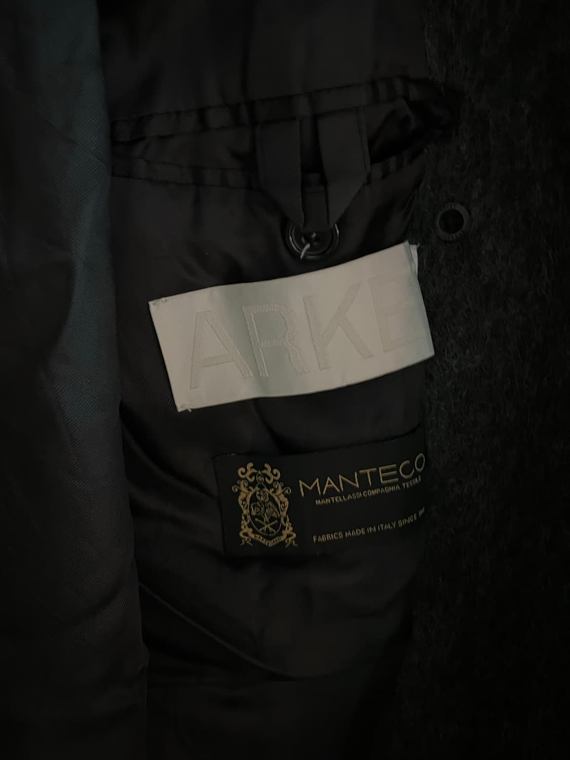 아르켓 Arket 울 알파카 블랜디드 벨티드 코트 다크 그레이 상품이미지6