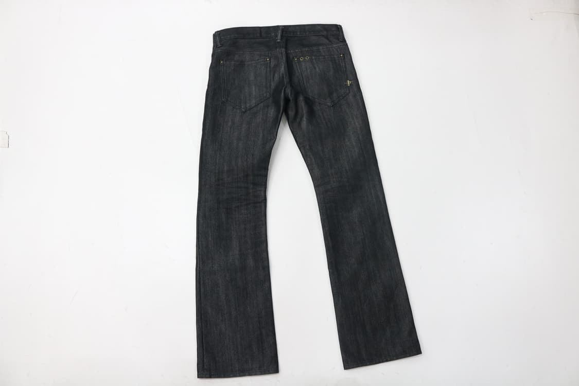 세븐포올맨카인드 빈티지 블랙 데님 부츠컷 팬츠 상품이미지6