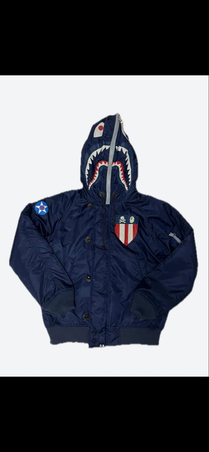 베이프BAPE X 네이버후드 NBHD 샤크 후드 자켓 L 상품이미지4