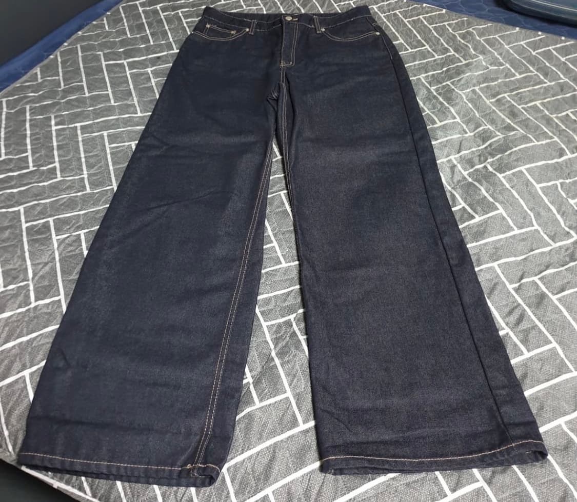 핏 진짜 이쁜 와이드 생지데님 상품이미지2