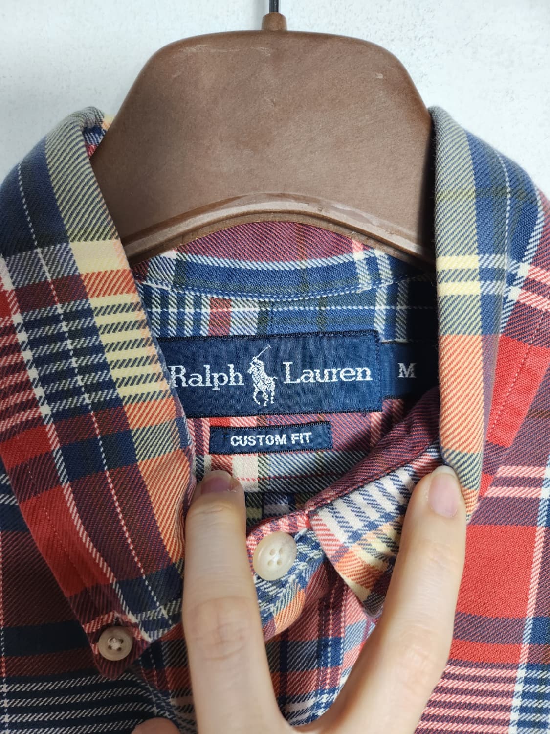 M 폴로 랄프로렌 멀티컬러 커스텀핏 체크셔츠 상품이미지2