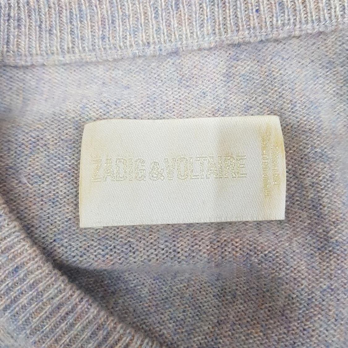 쟈딕앤볼테르 캐시미어 100% 배색 커프스 니트 S사이즈 상품이미지5