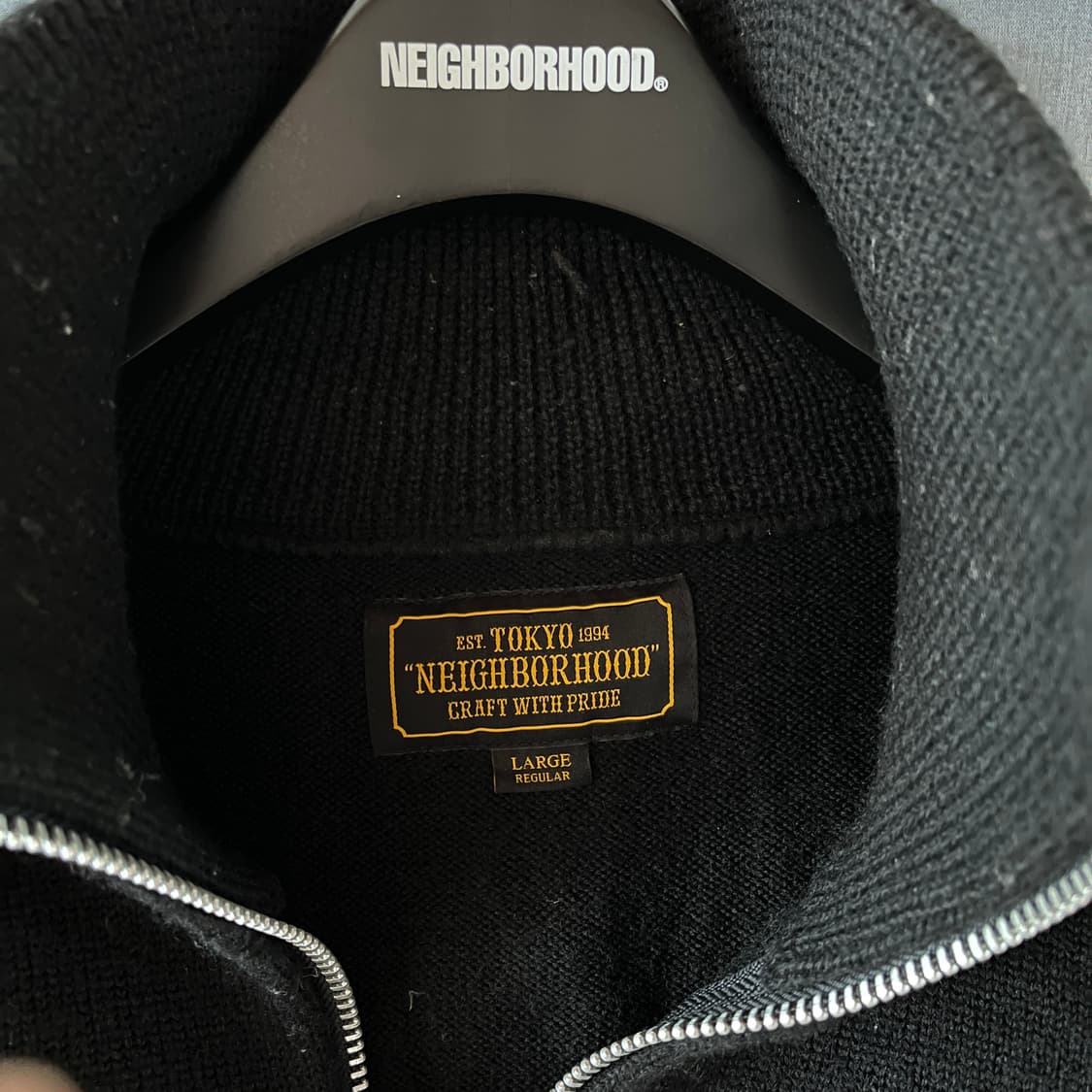 네이버후드 17fw 레이싱 하프집업 니트 상품이미지3