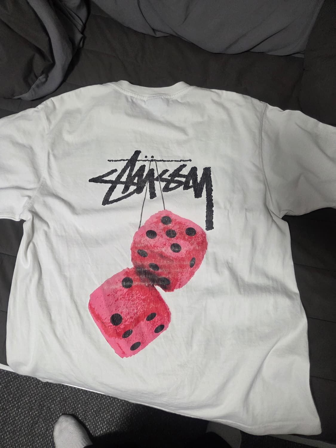 스투시 퍼지다이스 반팔티 XL 상품이미지1