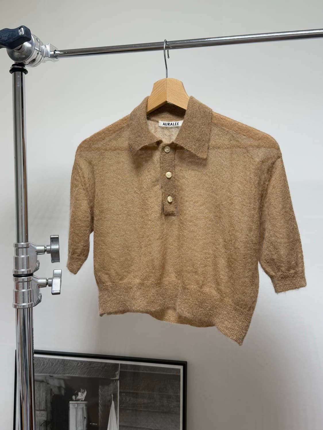 오라리 키드 모헤어 폴로 니트 숏 반팔 상품이미지1