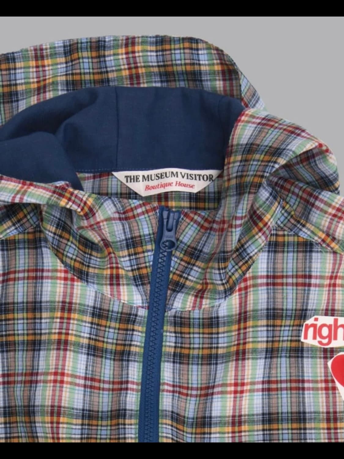 더뮤지엄비지터 체크 자켓 상품이미지3