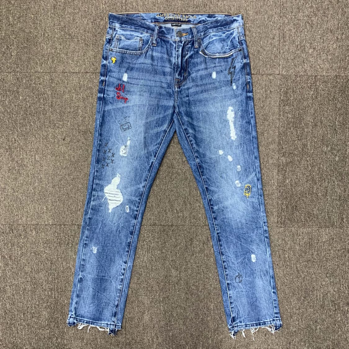 [34] 아메리칸 이글 두들링 디스트레스드 데님팬츠 상품이미지3