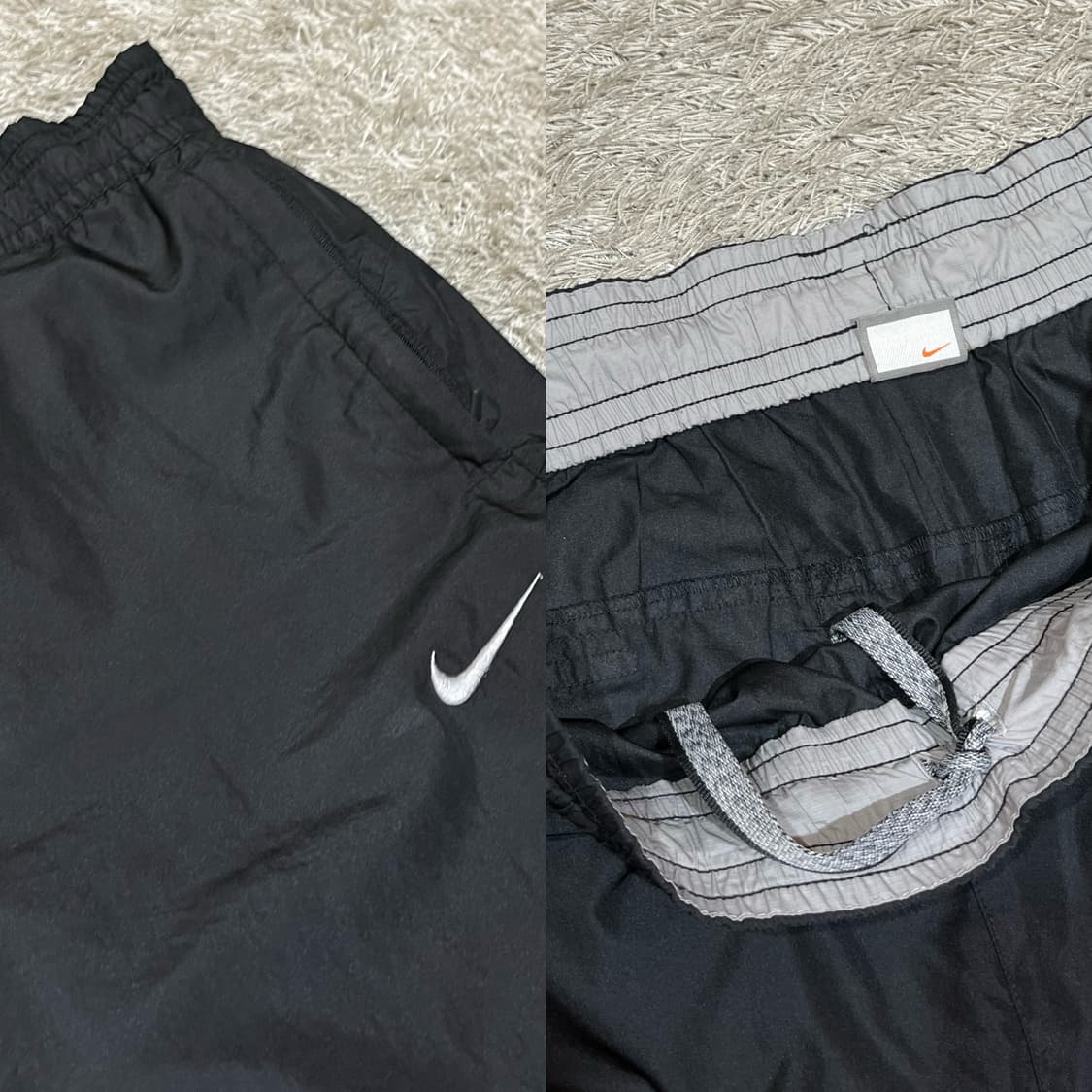 나이키 블랙 그레이 포인트 츄바 상품이미지5