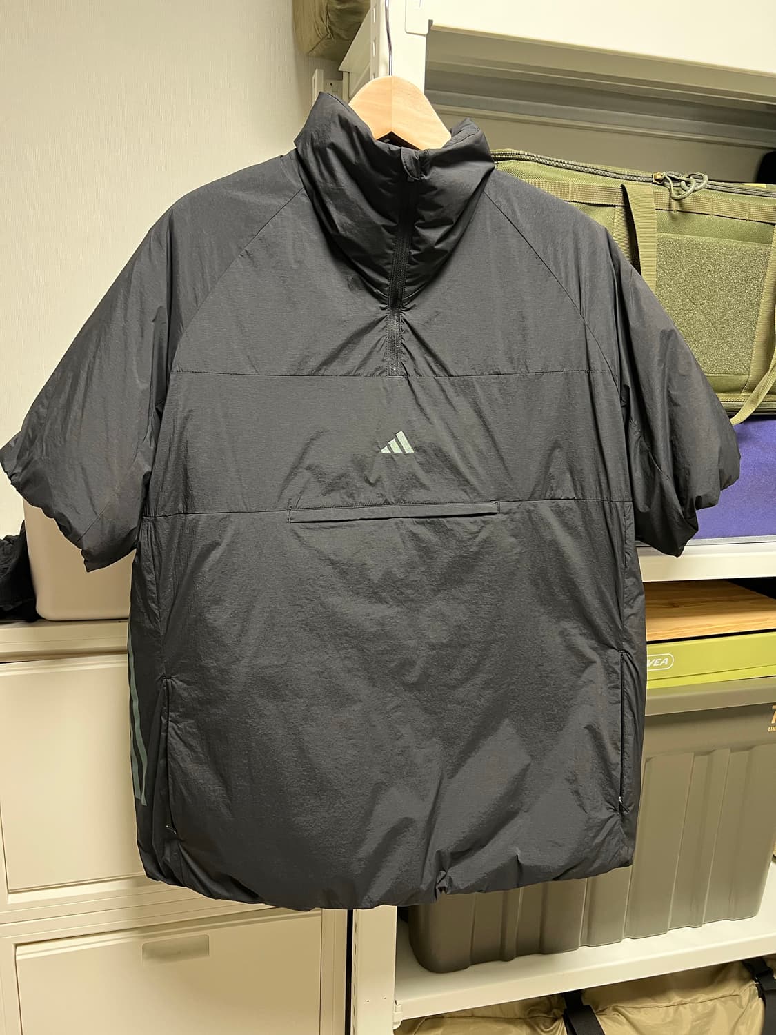 새상품,XXL) 아디다스 골프 덕다운 반팔 아노락 패딩 상품이미지1