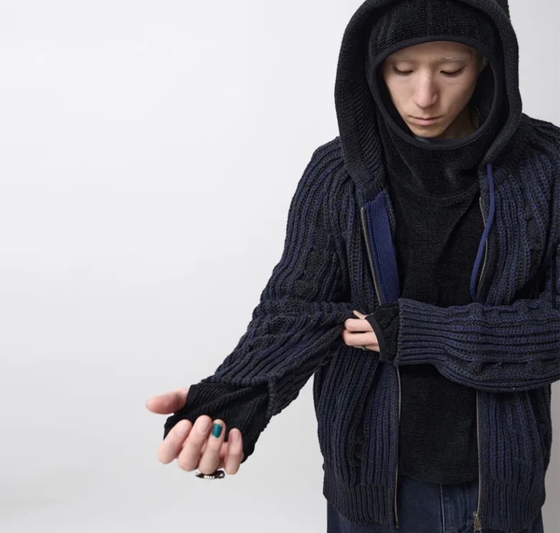 999휴머니티 엘박 니트 후디드 집업 3(L) 상품이미지3