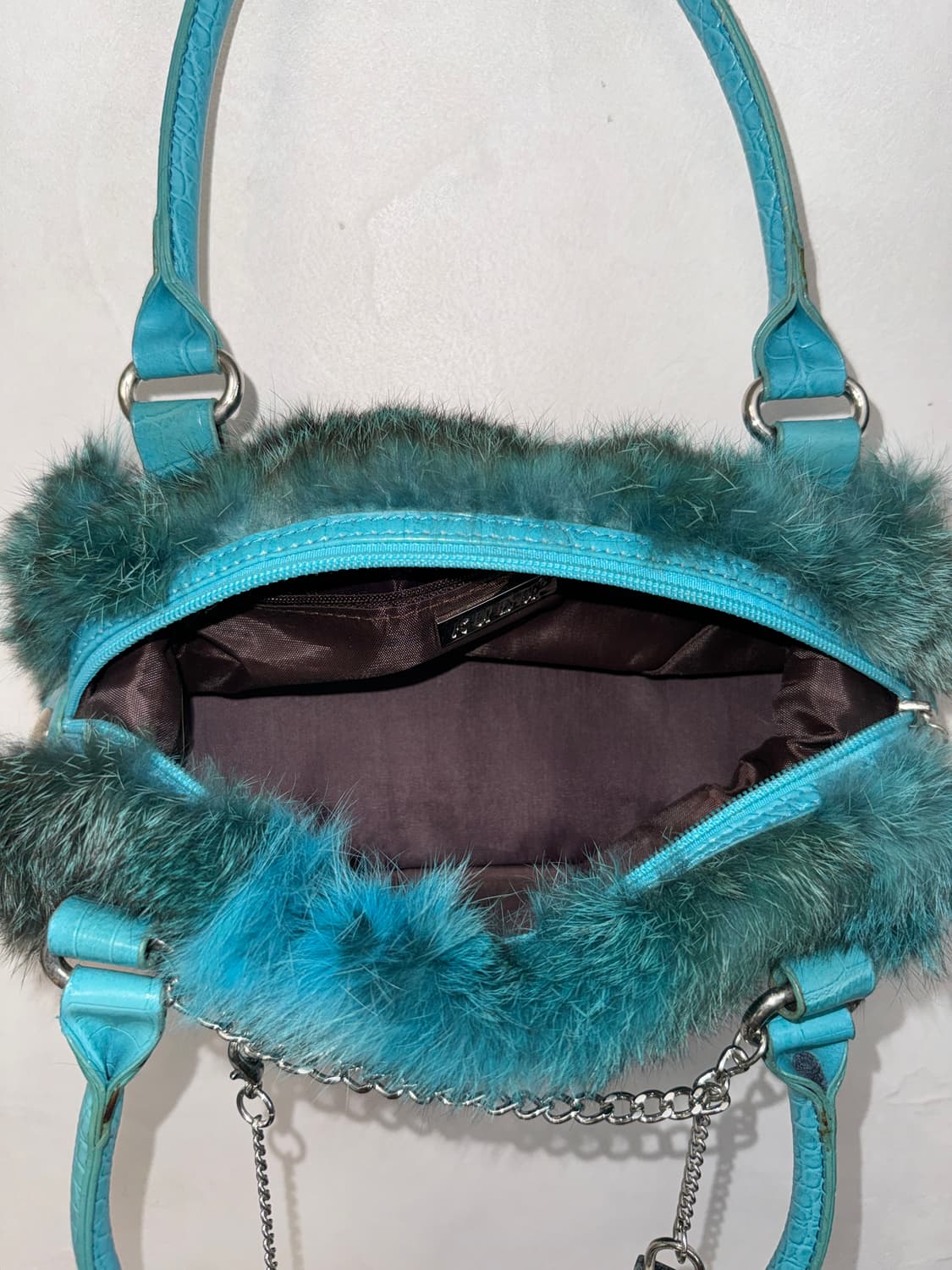 Mixed turkish blue fur key chain 숄더백 상품이미지6