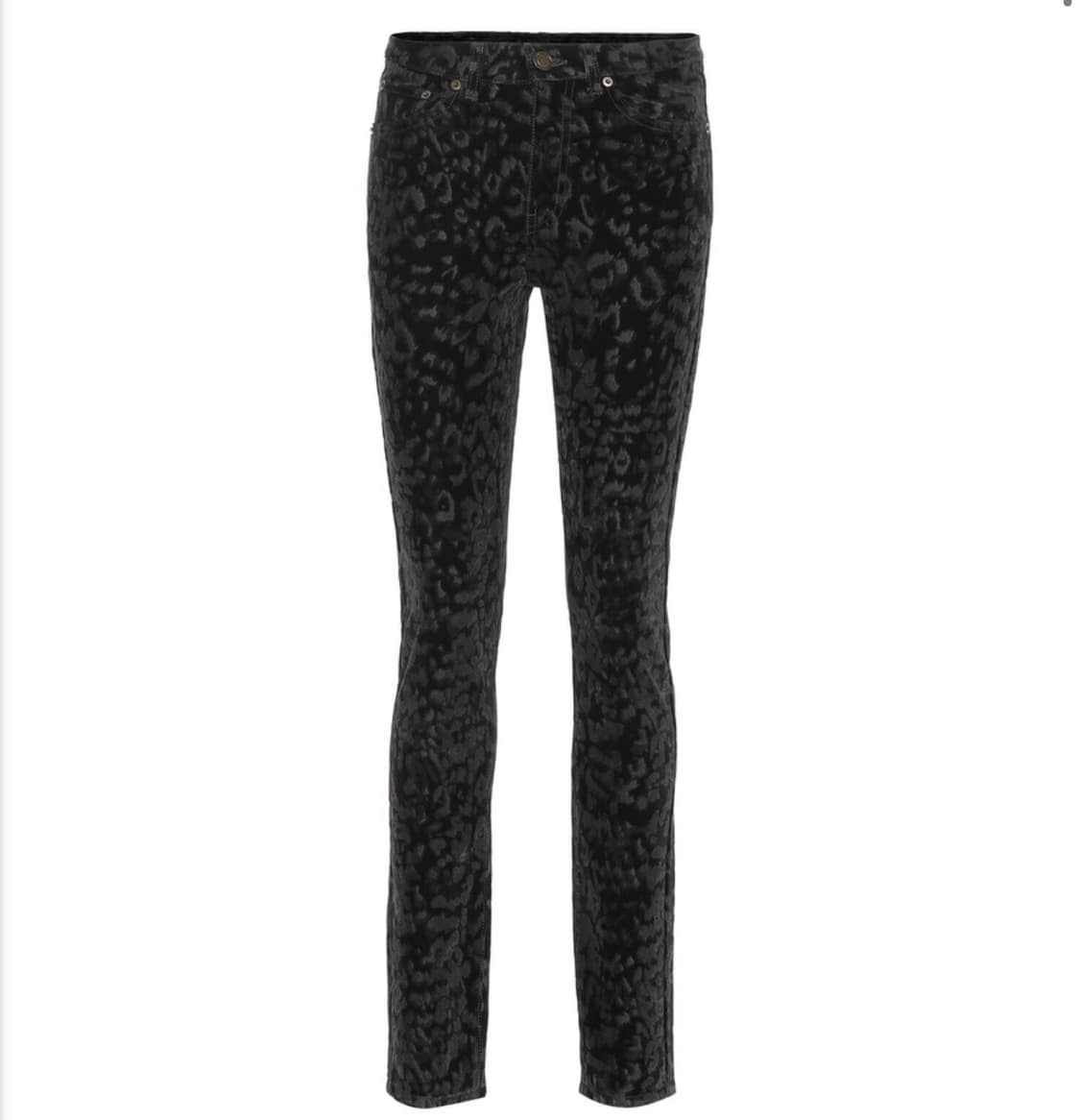 생로랑 레오파드 벨벳 스키니진 상품이미지1