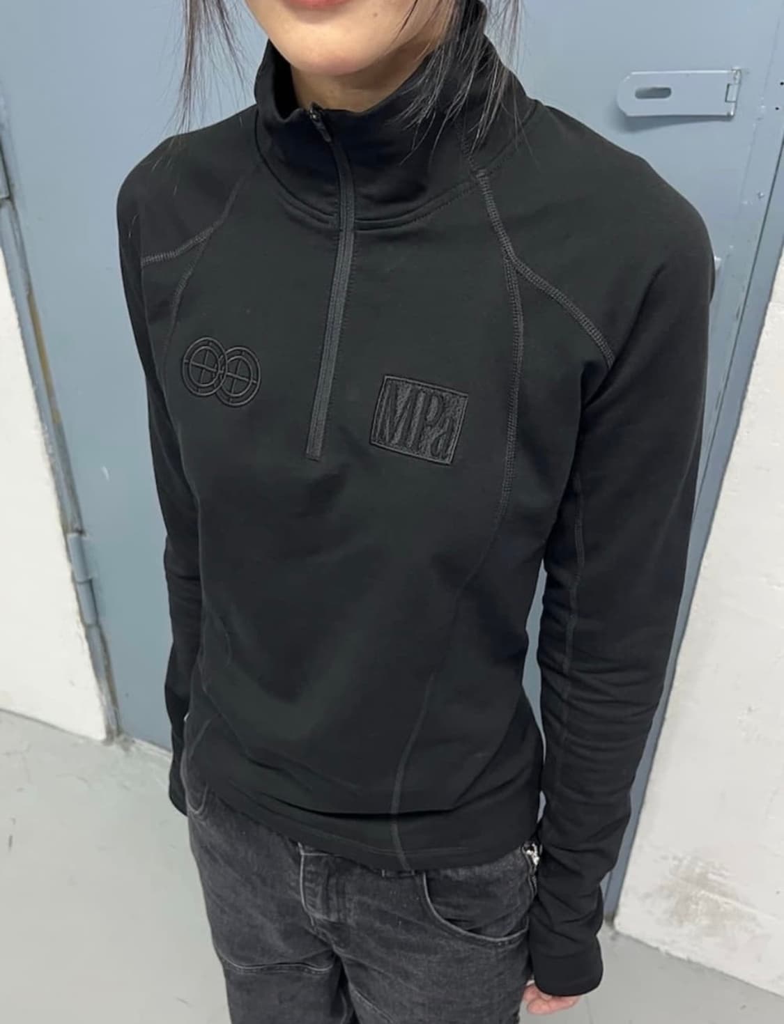 플라스틱프로덕트 SOFT-SHELL HALF ZIP WOMEN (BLAC 상품이미지2