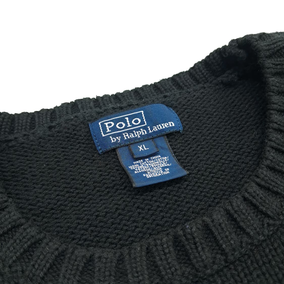 CN654W XL 폴로 랄프로렌 블랙 라운드 긴팔 니트 스웨터 상품이미지4