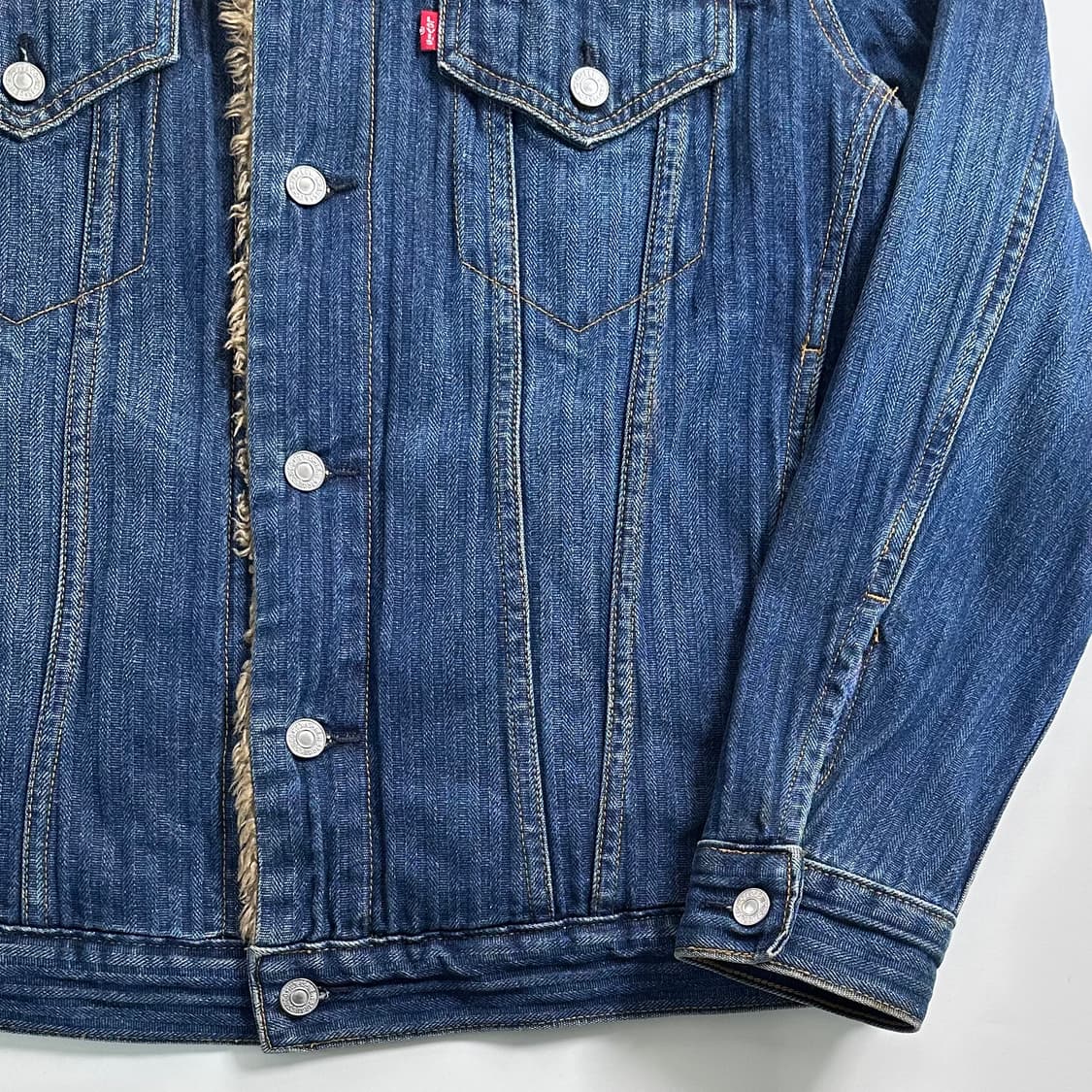 리바이스 헤링본 데님 쉐르파 자켓 상품이미지4