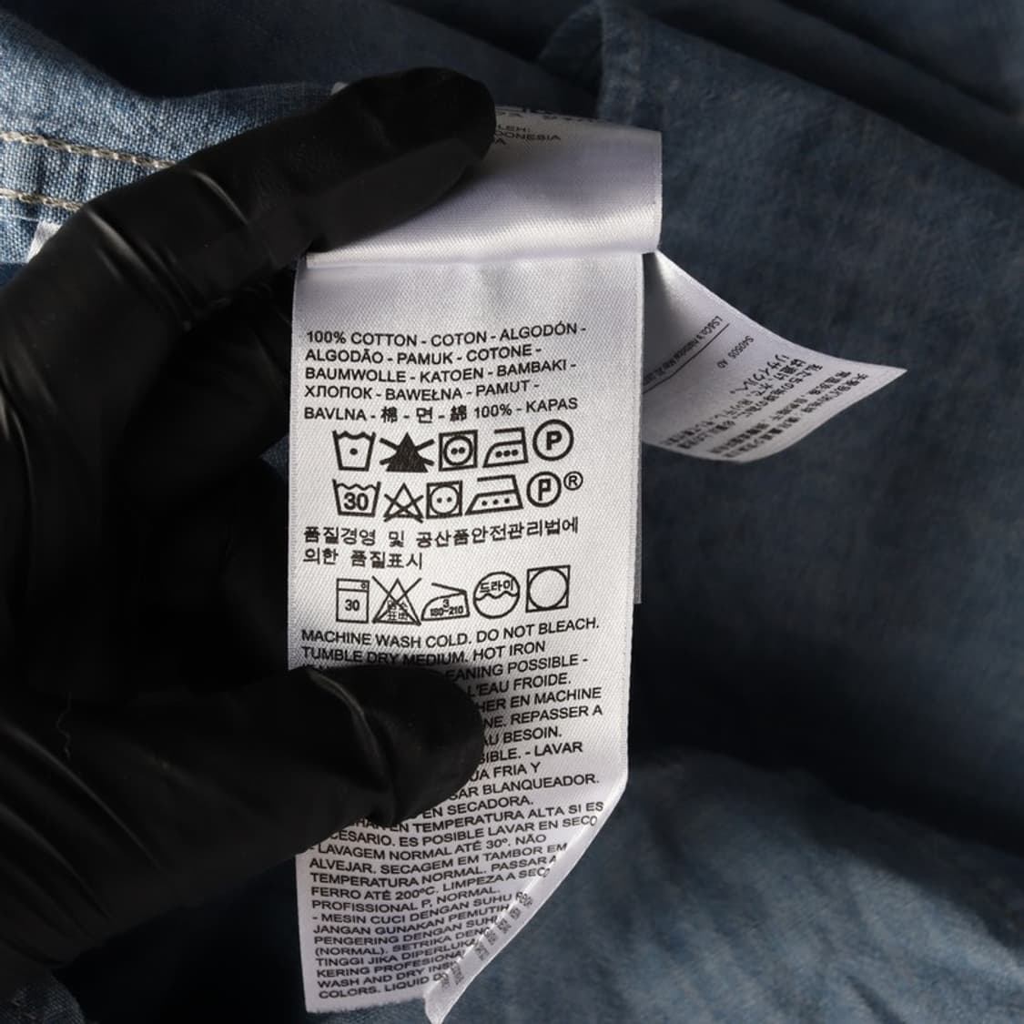 리바이스 연청 데님 셔츠 XS 상품이미지6