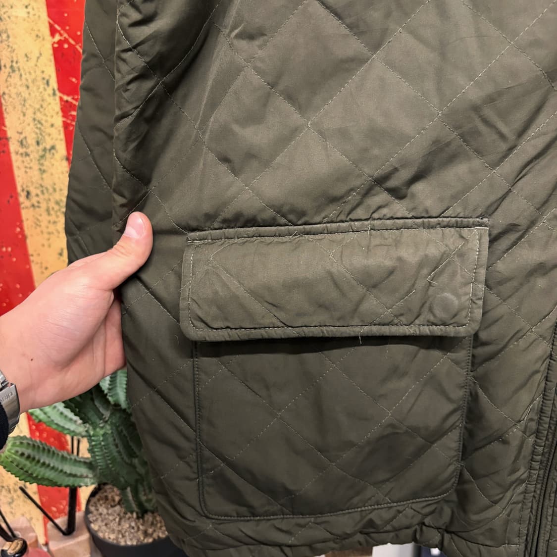 폴로 랄프로렌 퀼팅 플리스 안감 후드 필드자켓 N68 상품이미지5