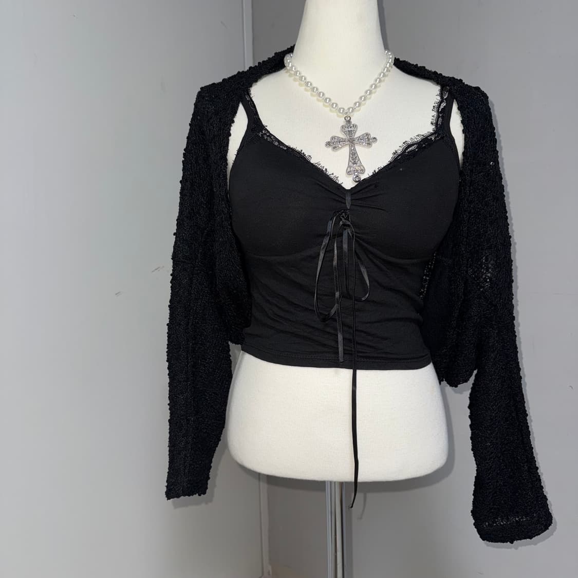 스팽글 볼레로 가디건  상품이미지1