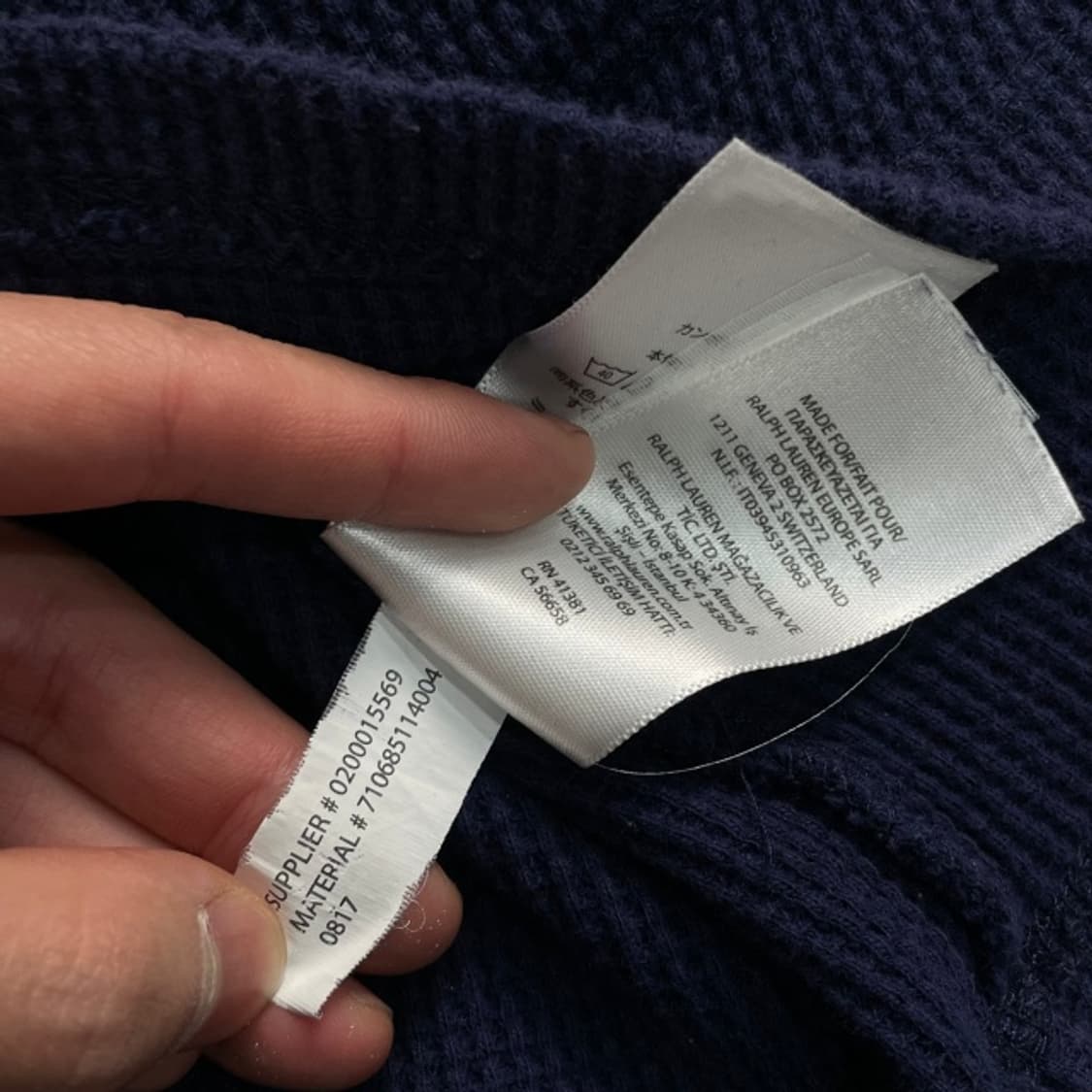 100 폴로 랄프로렌 와플 후드티 상품이미지4