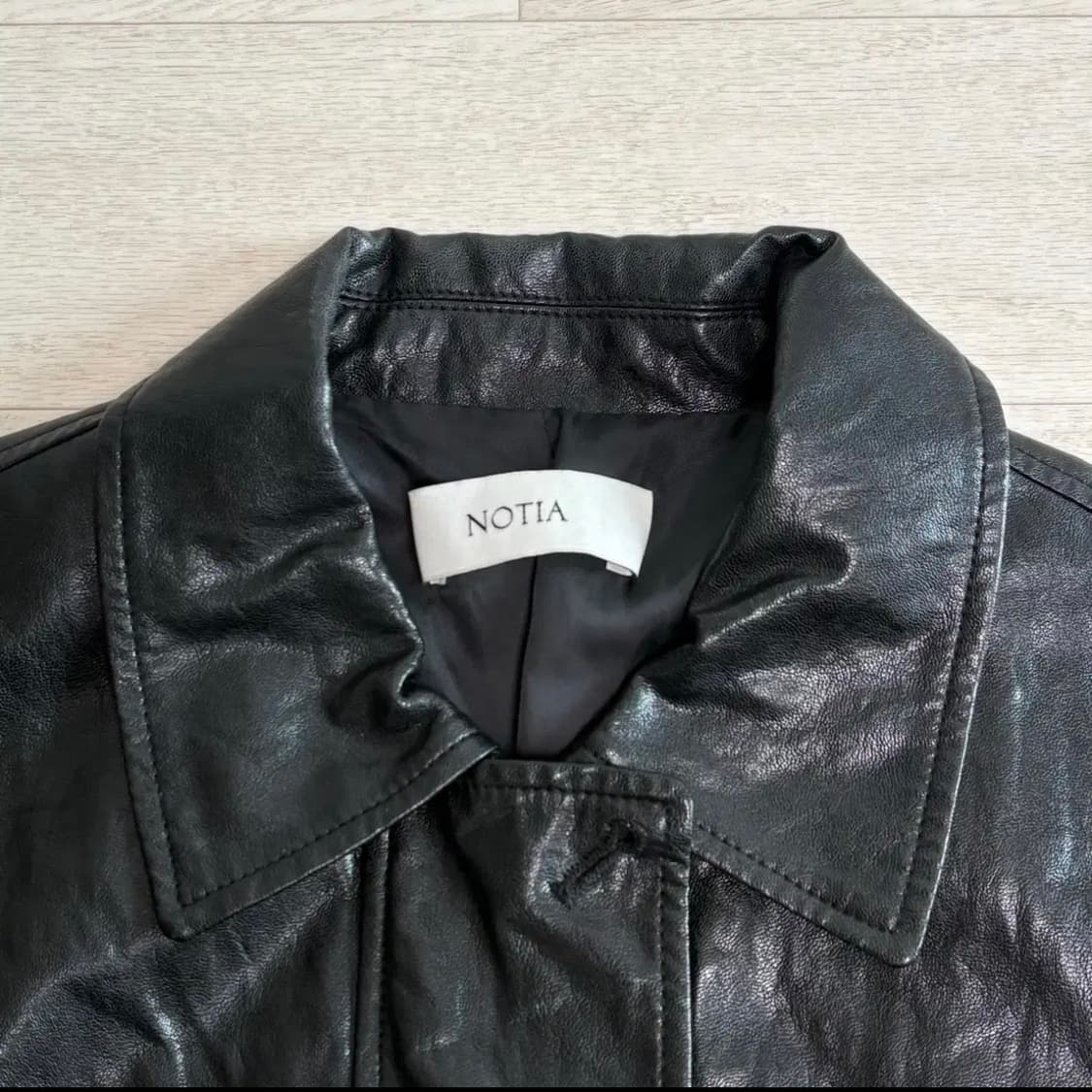 노티아 vegan leather biker blouson 상품이미지4