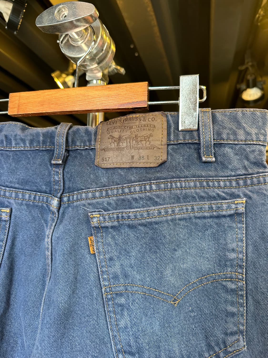 90s 리바이스517 부츠컷 데님 팬츠 36x32 made in usa 상품이미지6
