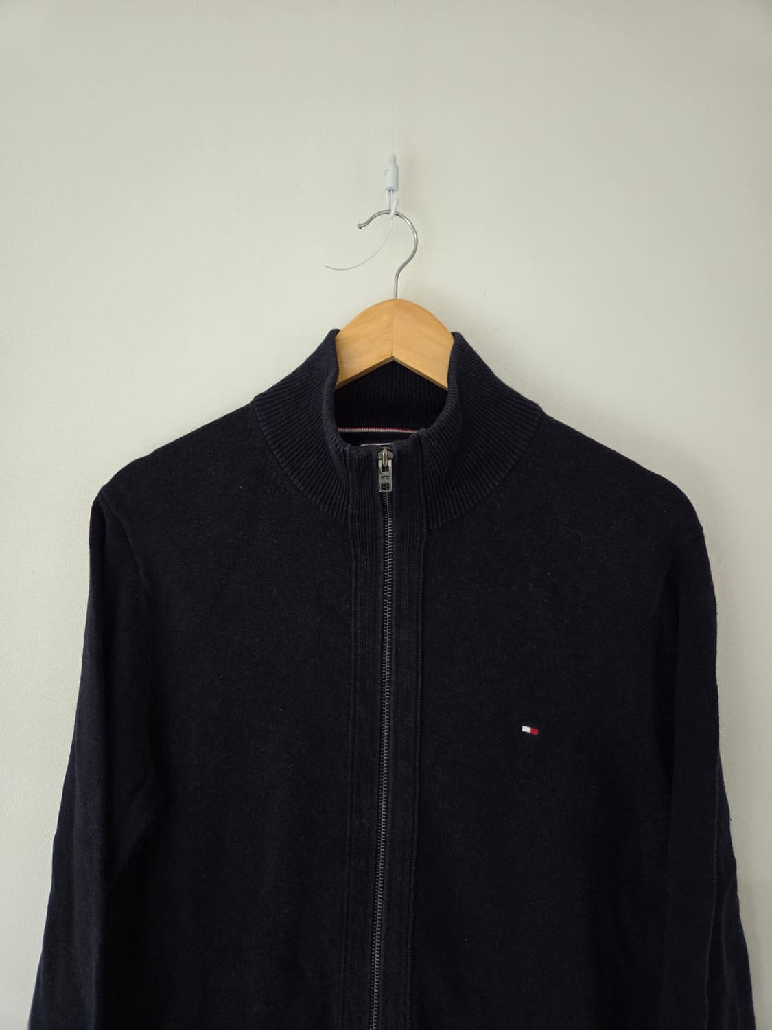 타미힐피거 코튼린넨 네이비 집업니트(100사이즈) 상품이미지1