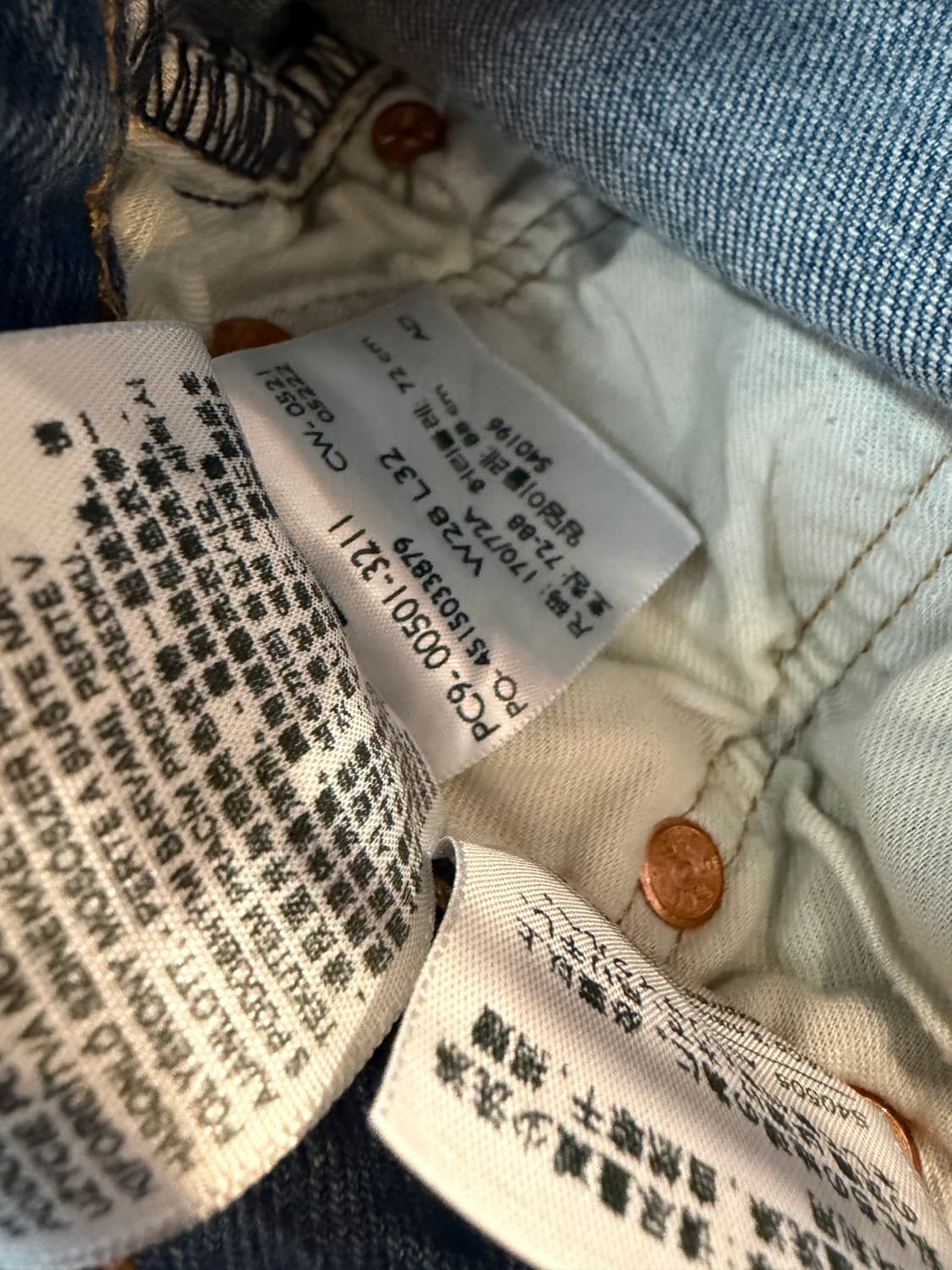 리바이스 501 데님 상품이미지4