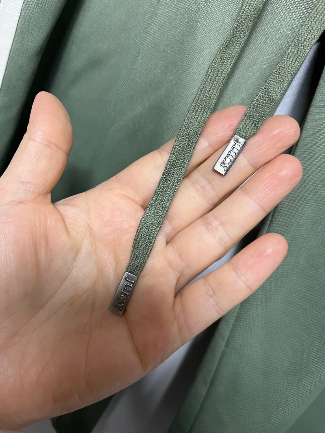 쥬시꾸뛰르 그린 트랙 반바지 올리브 S 상품이미지6