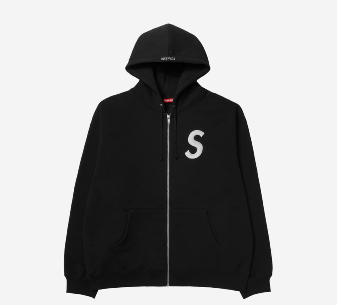 슈프림 s로고 후드집업 l 상품이미지1