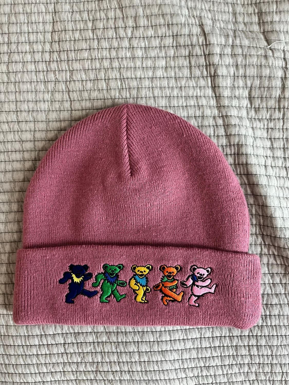 디스이즈네버댓 x 그레이트풀 데드 댄싱 베어스 비니 핑크 상품이미지1