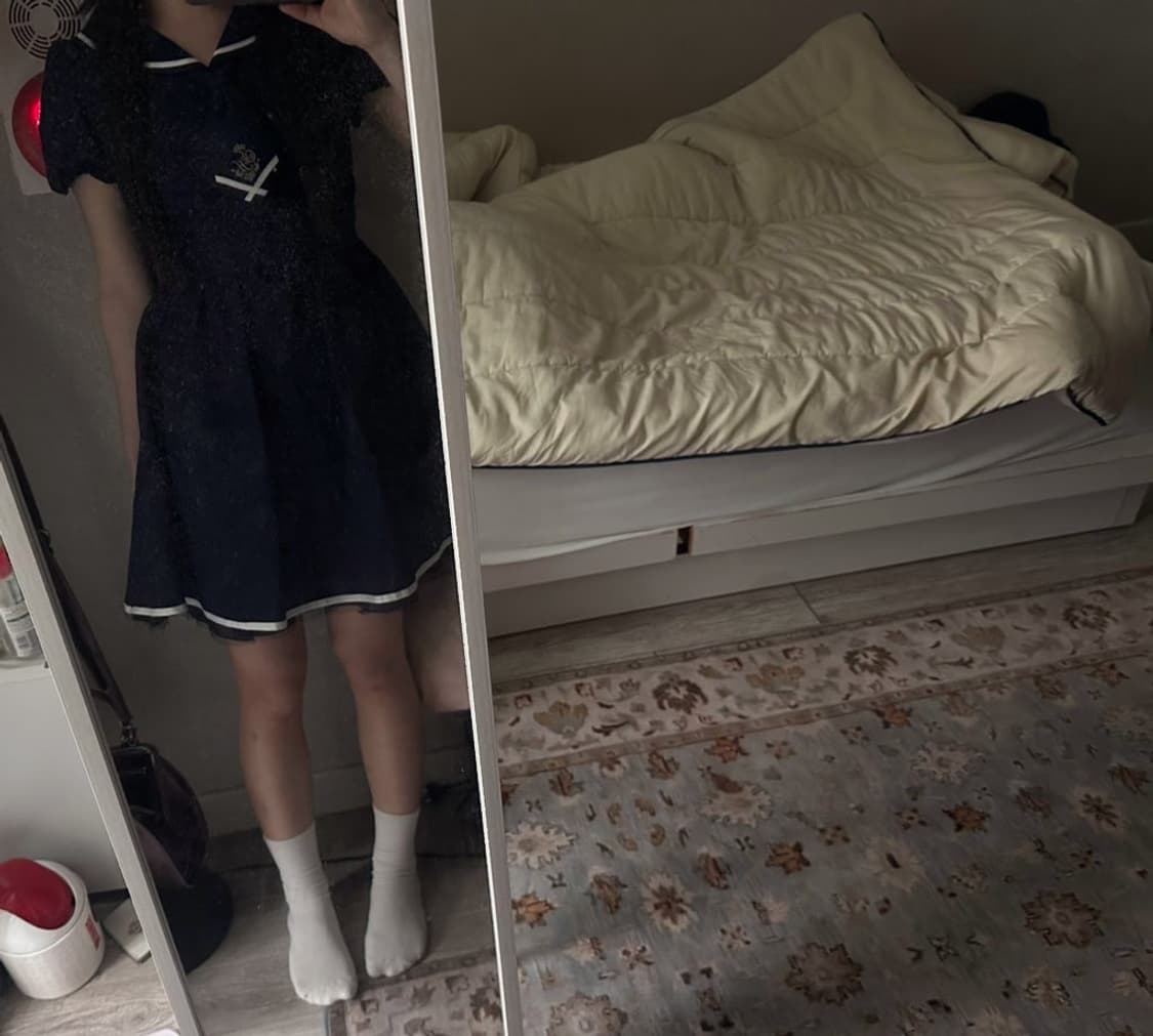 마린 세일러 베이비돌 원피스 상품이미지3