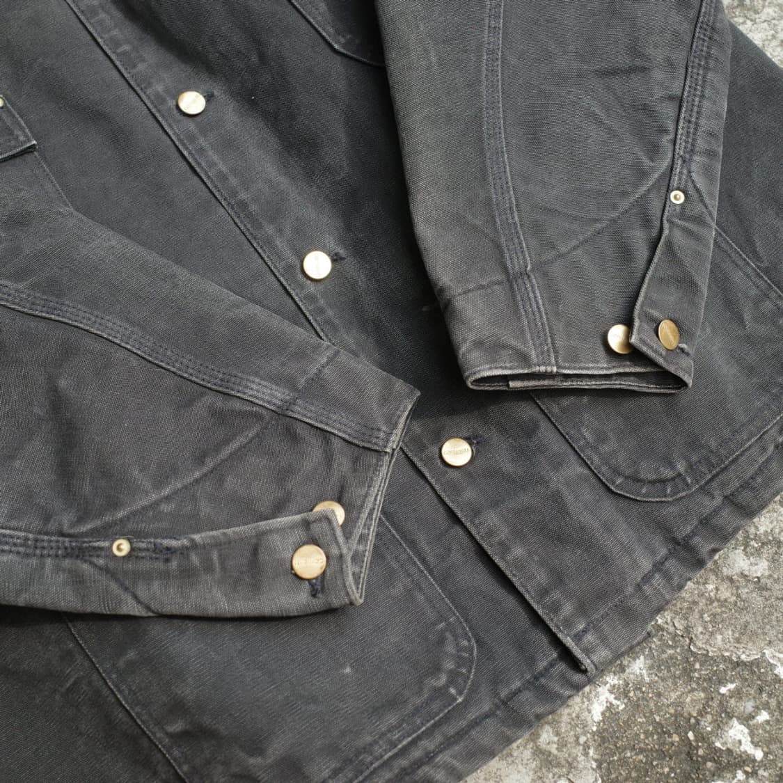 00s Carhartt Michigan Chore Coat C01 BLK 상품이미지5