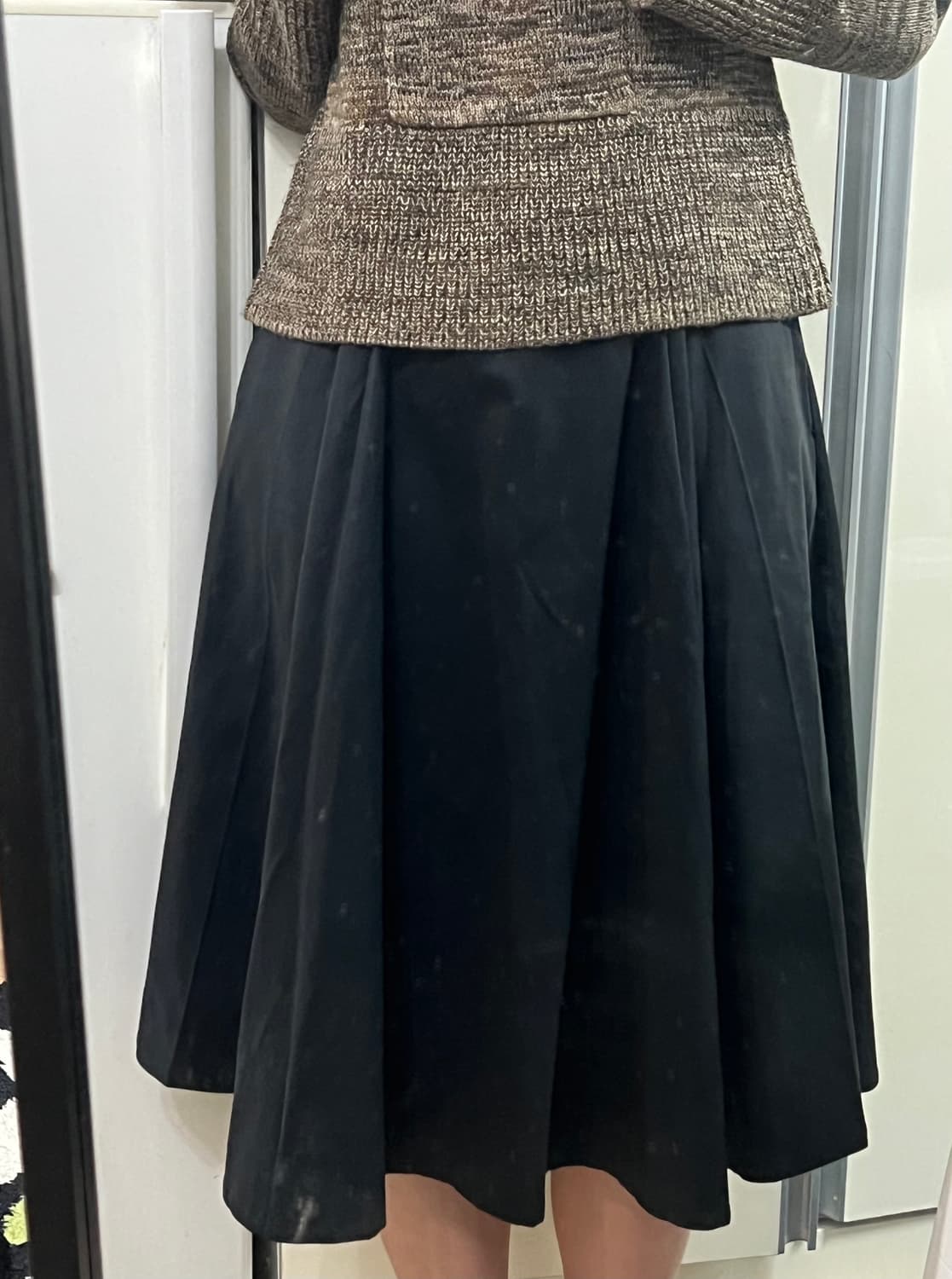 핀턱 플레어 스커트 상품이미지1