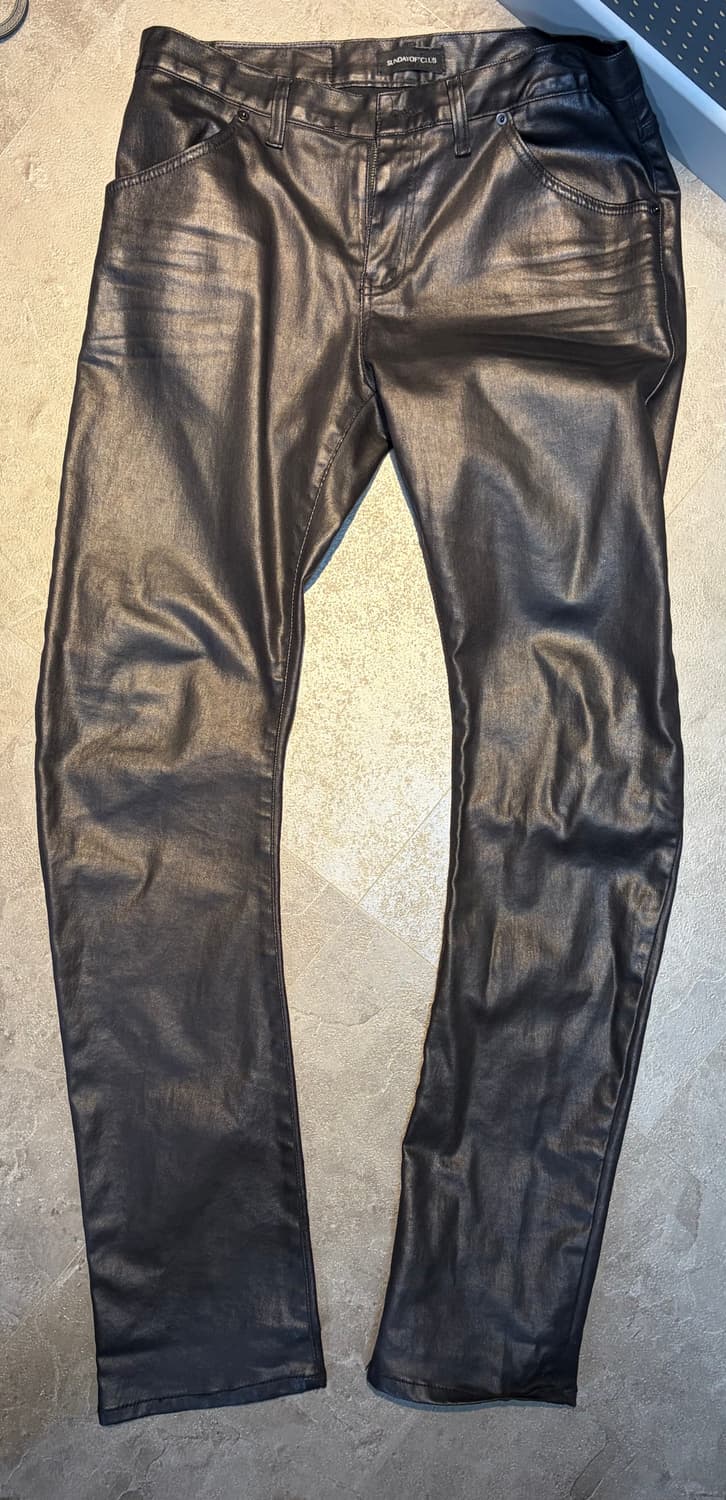 선대이오프클럽 레더팬츠 상품이미지1