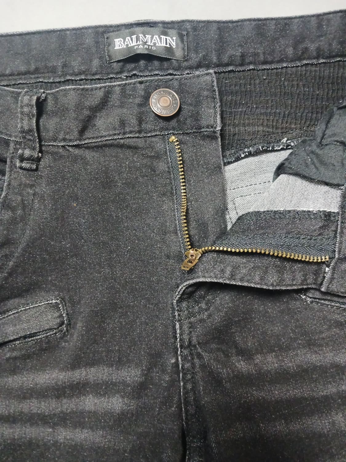 [32] 발망 스크래치 블랙 바이커진 청바지 상품이미지6