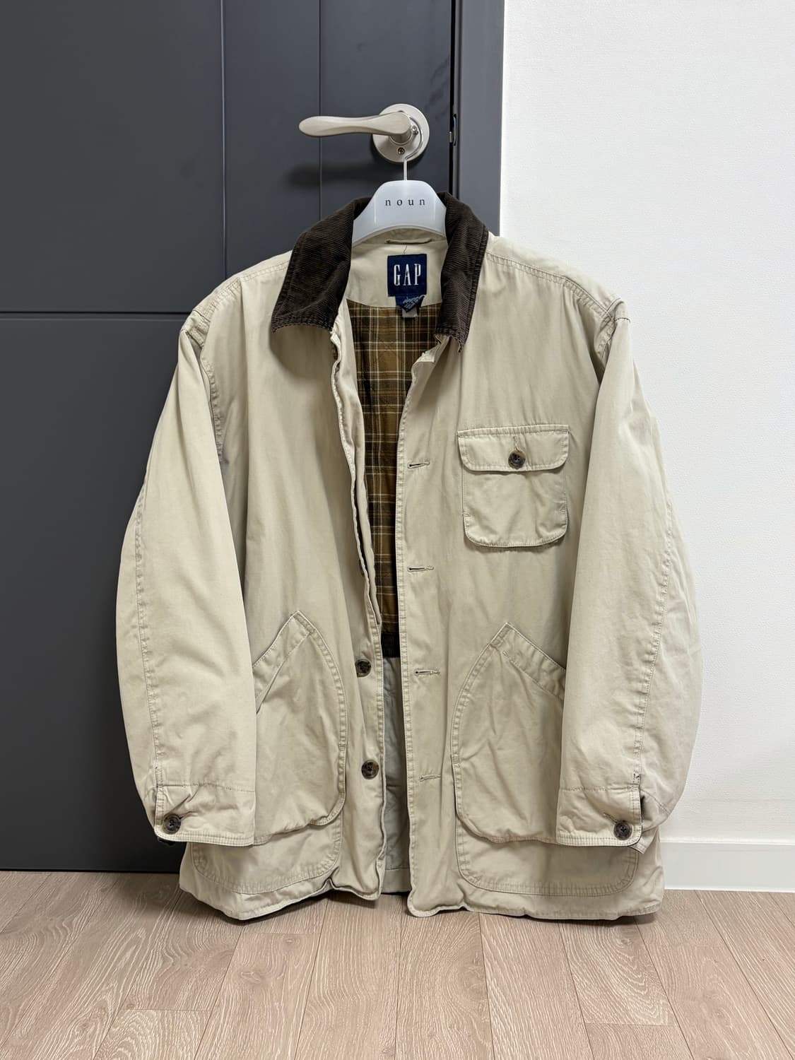 갭 베이지 초어자켓 L 상품이미지1
