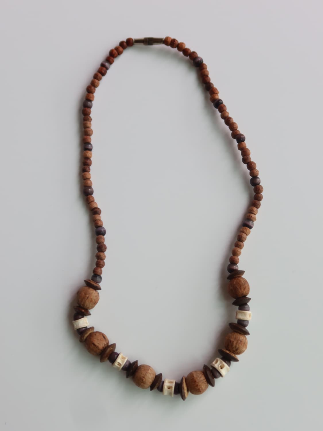 mixed wood bead necklace 상품이미지3