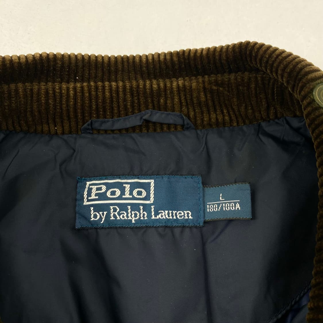 폴로 네이비 코듀로이 카라 퀼팅 자켓 (100) 상품이미지6