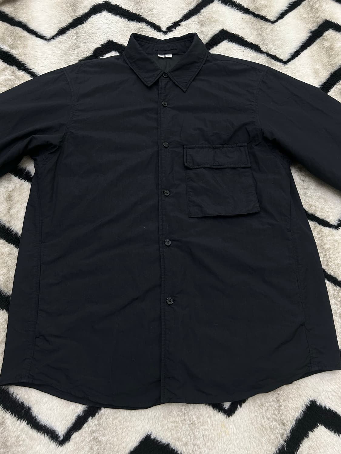 [M]유니클로U 르메르 패디드 셔츠 자켓/블랙 상품이미지3