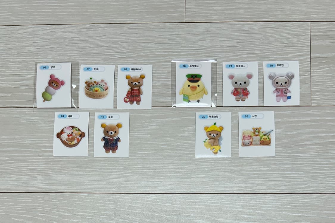 리락쿠마 띠부씰 스티커 세트 상품이미지2