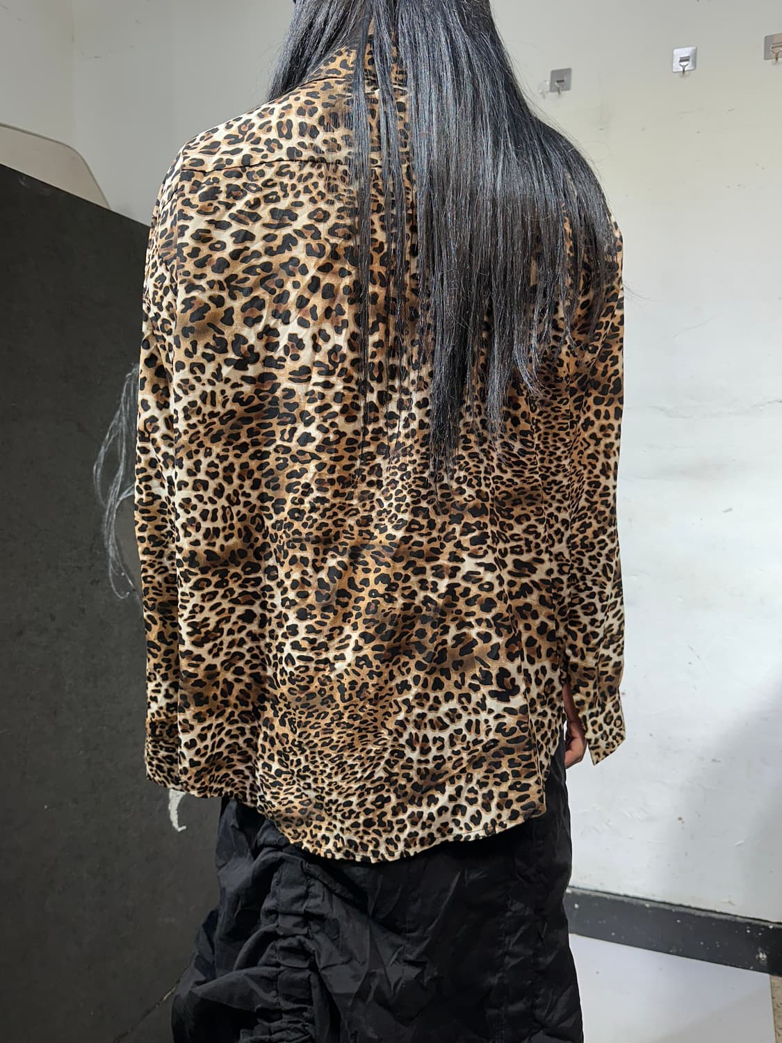 Jpn 일본빈티지 레오파드 호피 오버핏 셔츠 자켓 L  상품이미지6