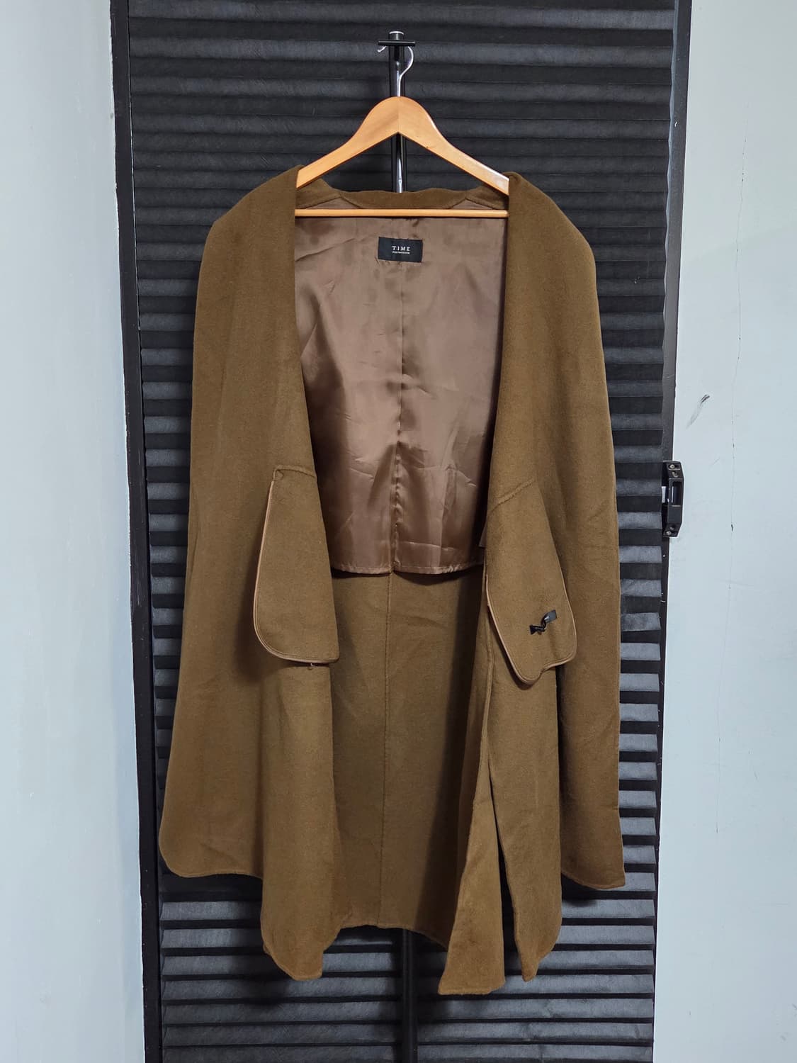 [타임] 핸드메이드 울 캐시미어 롱 베스트 코트 | 00051 상품이미지6