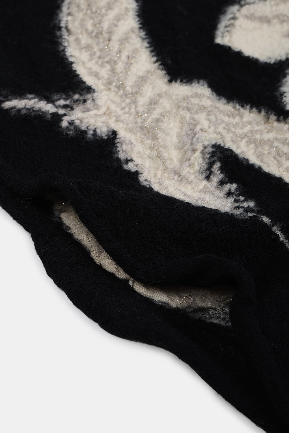 (새상품) 캐피탈 풀링 울 스카프 오와시 블랙 상품이미지4