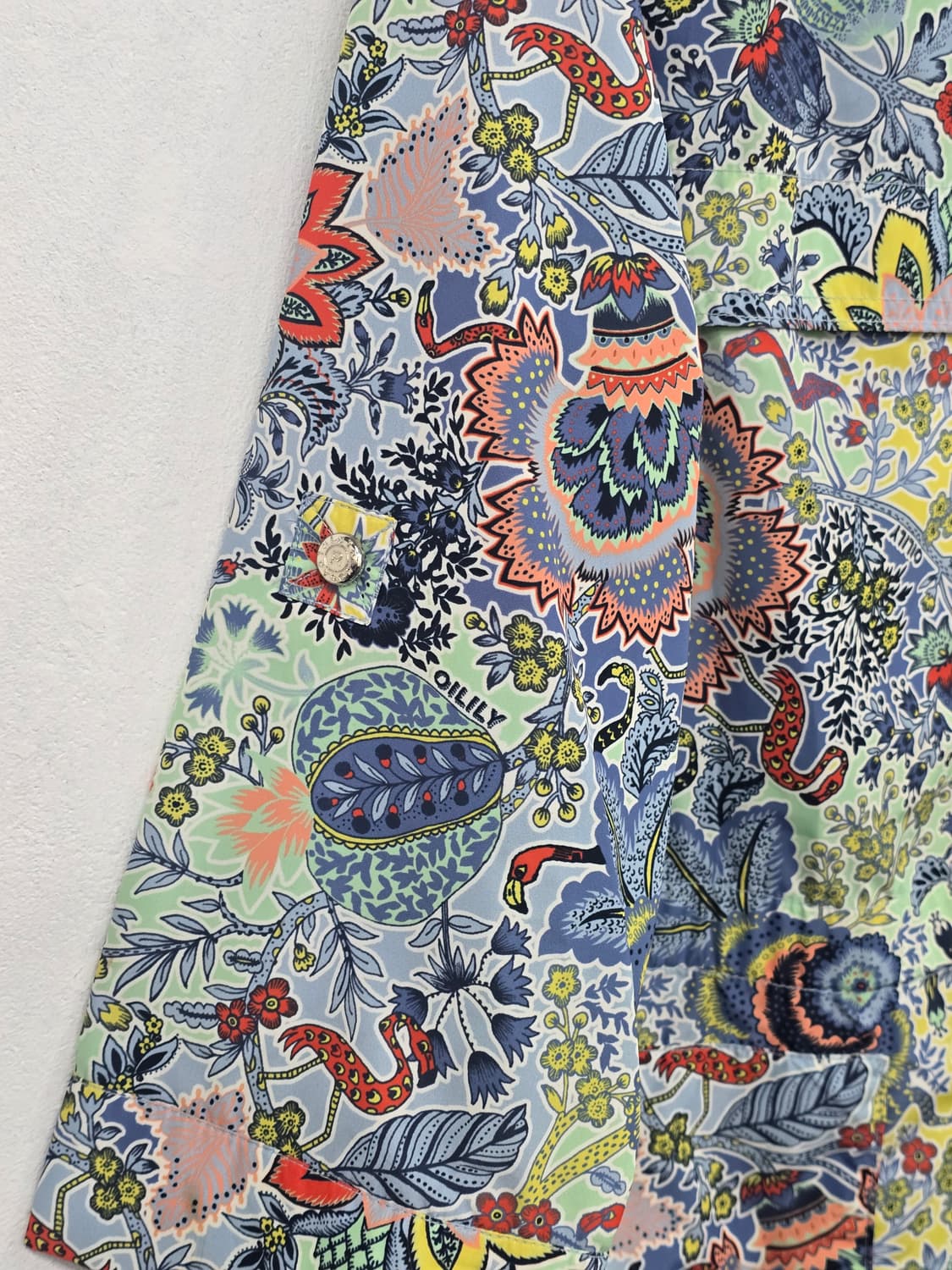 오일릴리 플라워 패턴 하프 바람막이 상품이미지5