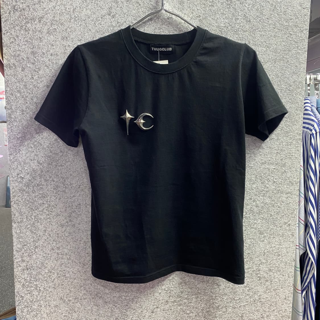 떠그클럽 메탈릭 베이직 쇼츠슬리브 B4631 상품이미지2