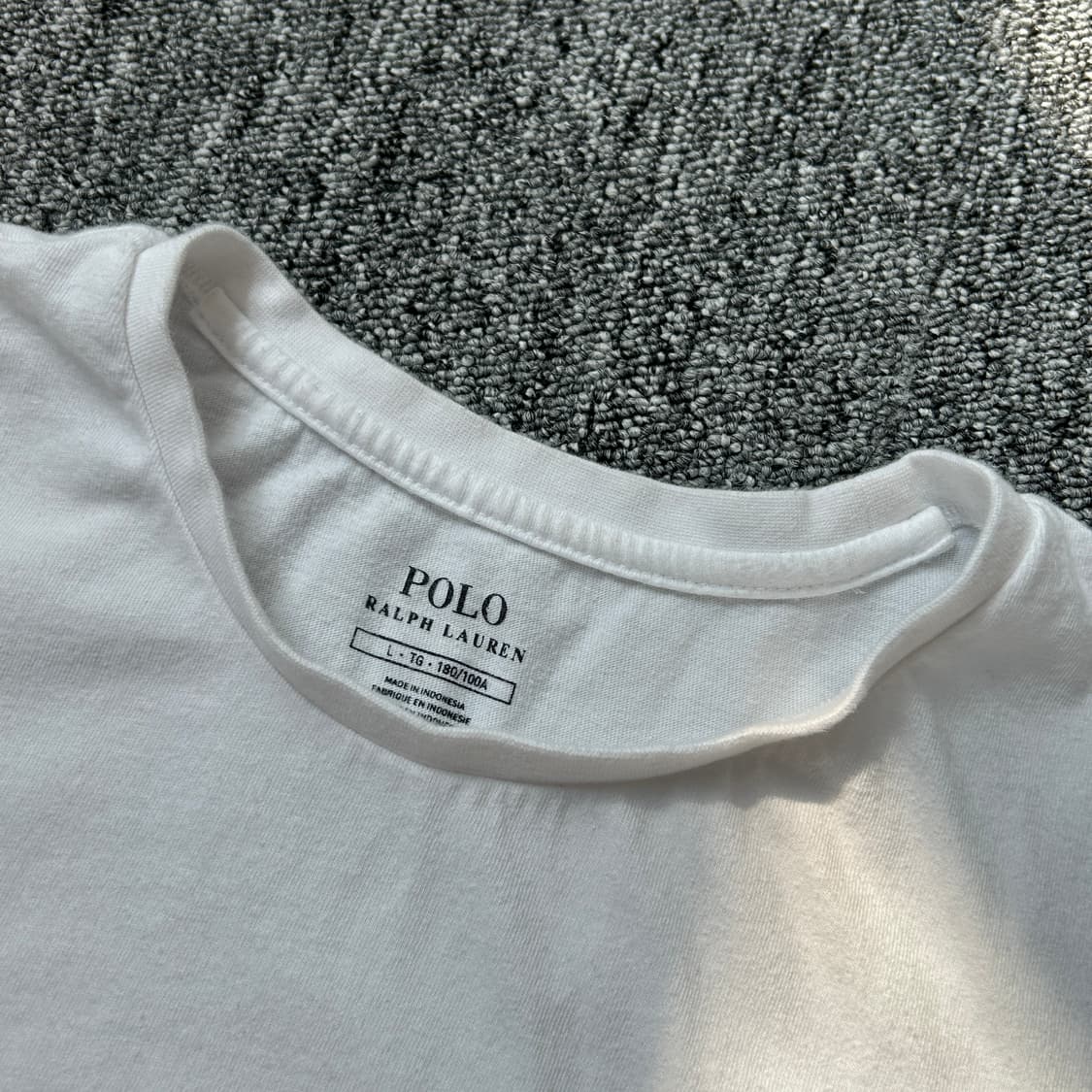 폴로 랄프로렌 화이트 포니 로고 반팔 상품이미지4