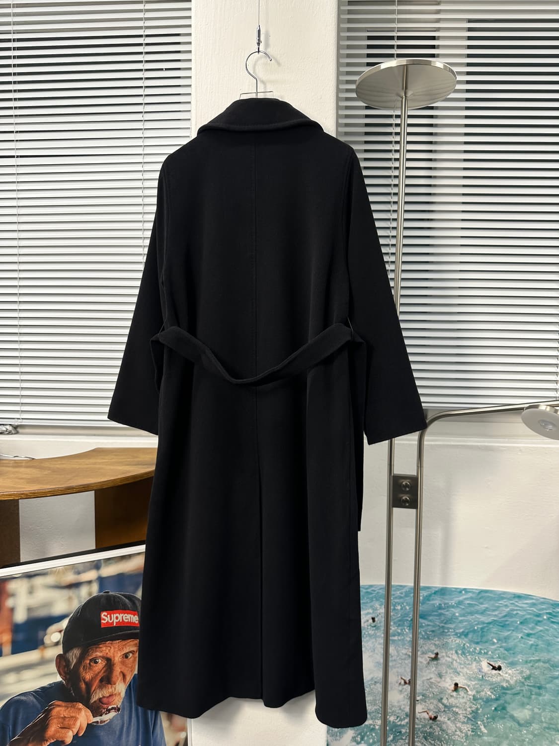 막스마라 블랙 울 롱코트 34 size 44-55 상품이미지4