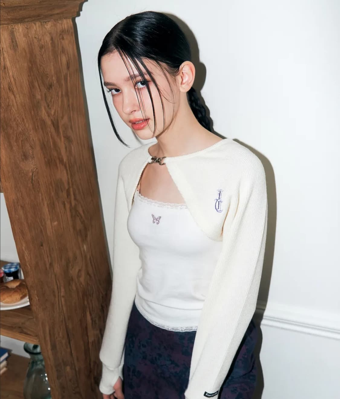 팬시클럽 로고 볼레로 가디건 상품이미지2