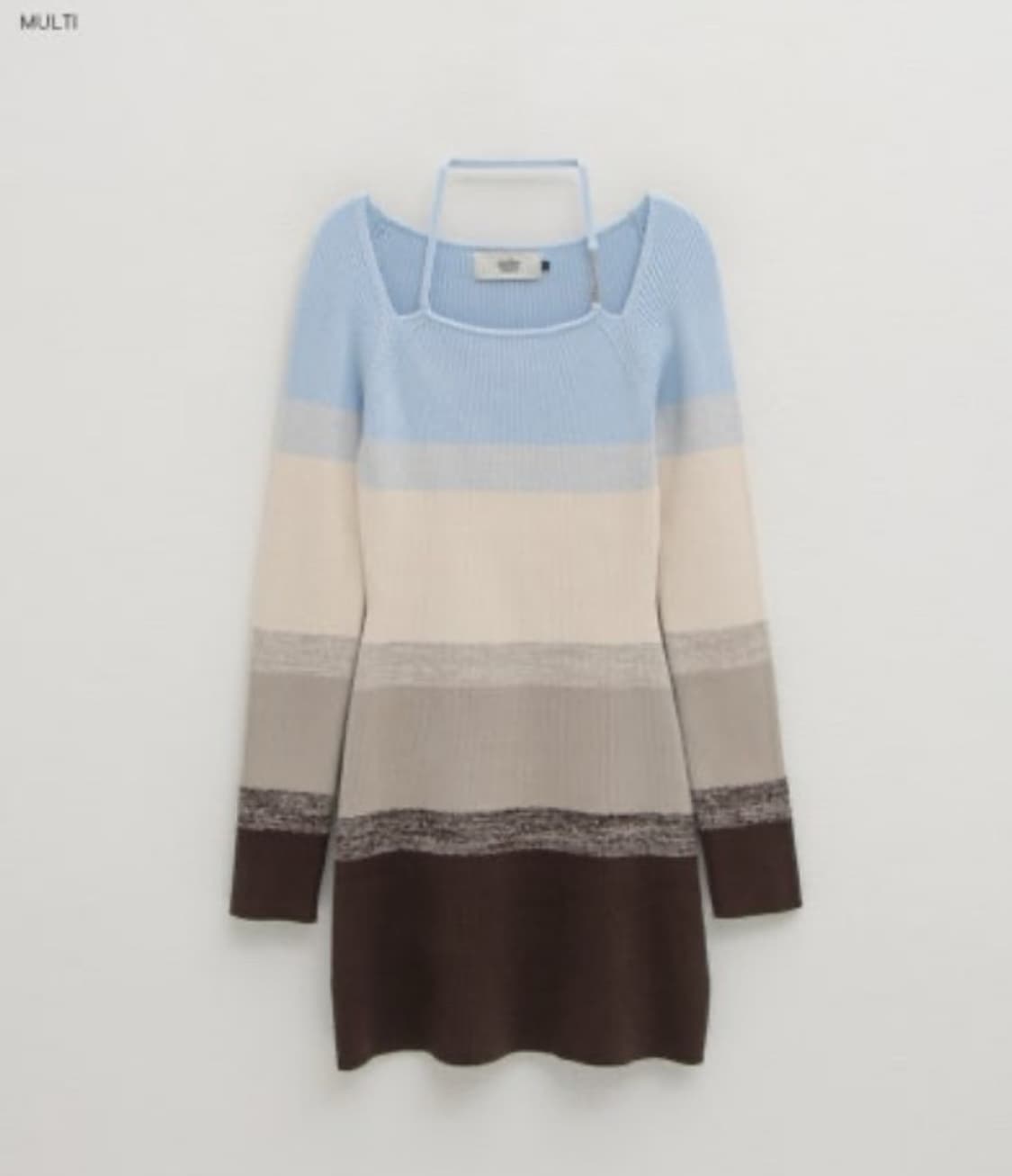 아틀리에나인 홀터넥 니트 원피스 상품이미지1