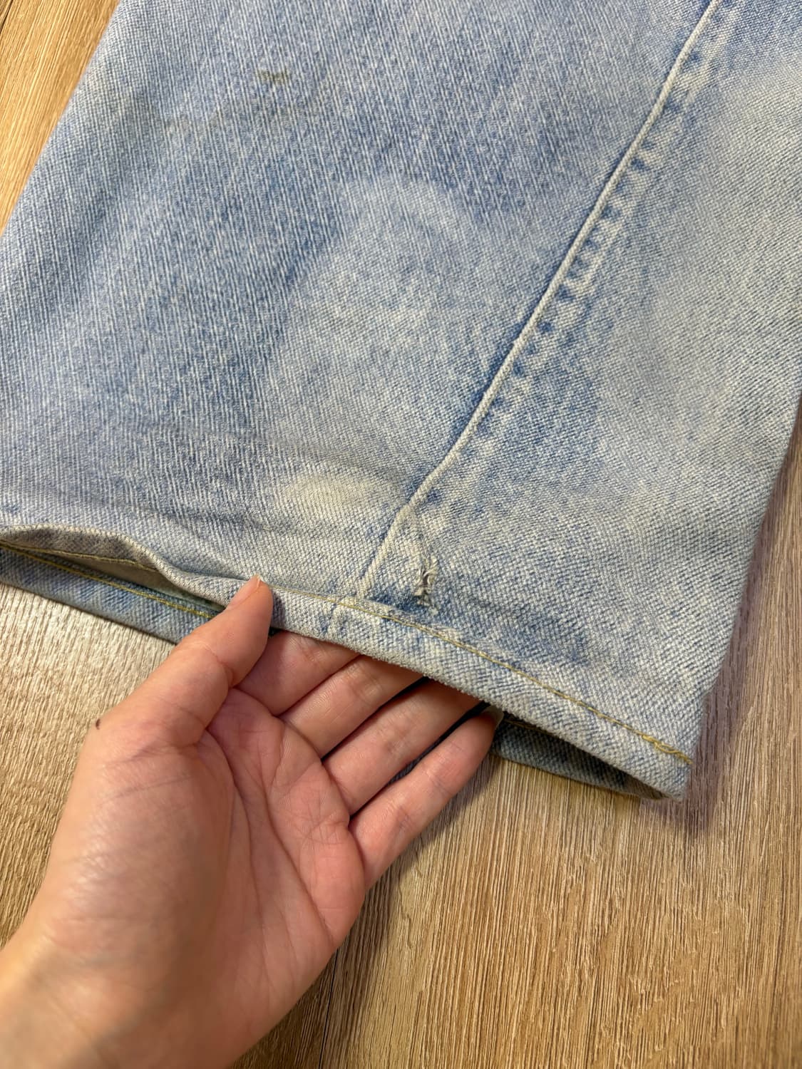 아워레가시 블루 풀 컷 데님 32 상품이미지5